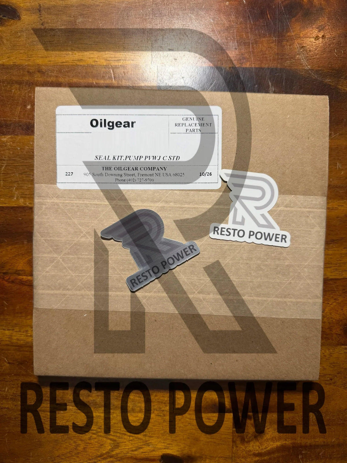 Oilgear PVWW45-LDFY-CN-NN-TK-AT genuine Oilgear Viton seal kit in the factory box, RestoPower